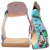 Angled Aluminum Stirrups - Cross - Catch My Dreams